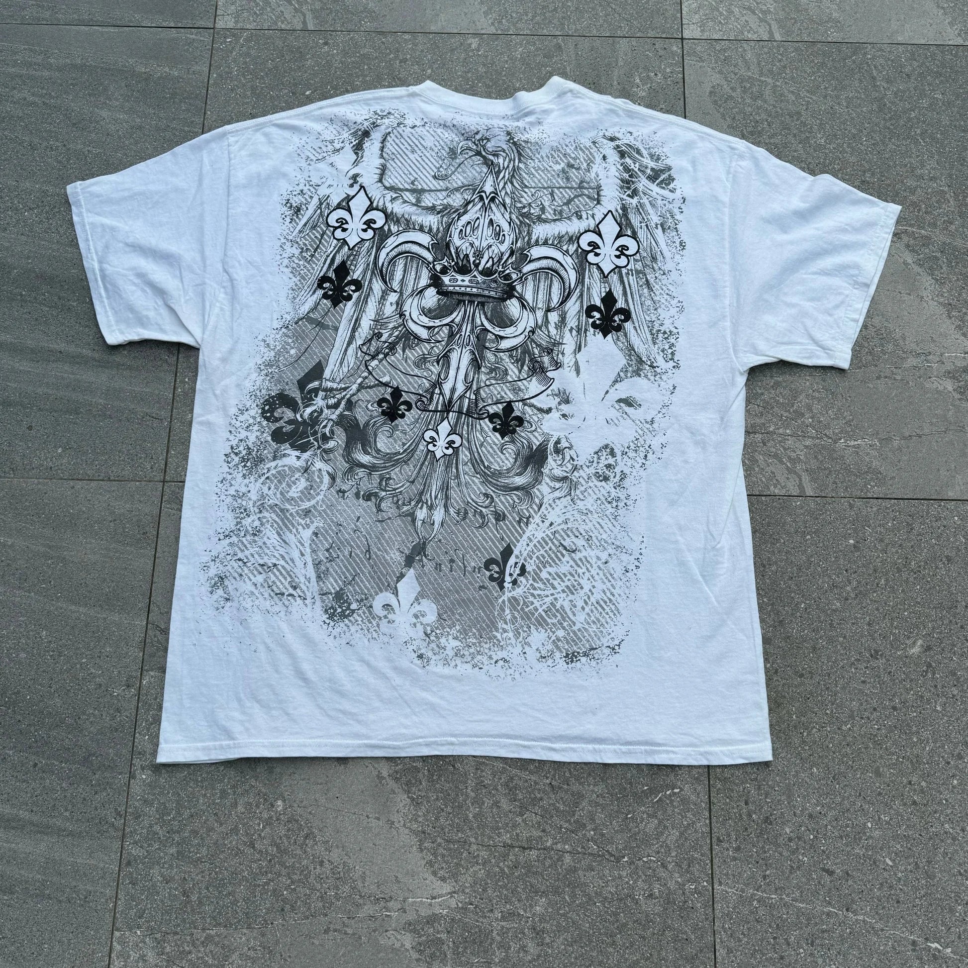 Street Style Southpole Mens Gothic Dark Theme Vintage Grunge Fashion Short Sleeves Oversized Print Comfort Baggy Fit Men Women