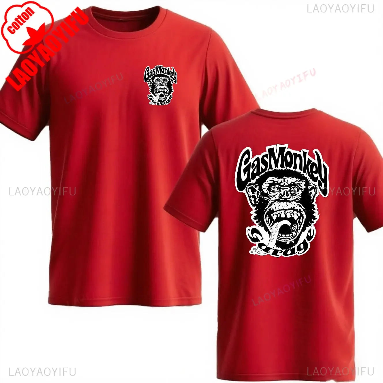 Trending Gas Monkeys Garage Print Short-sleev Hot Sale Vintage Fashion Men T Shirt Unique Classic Streetwear Harajuku Cotton Top