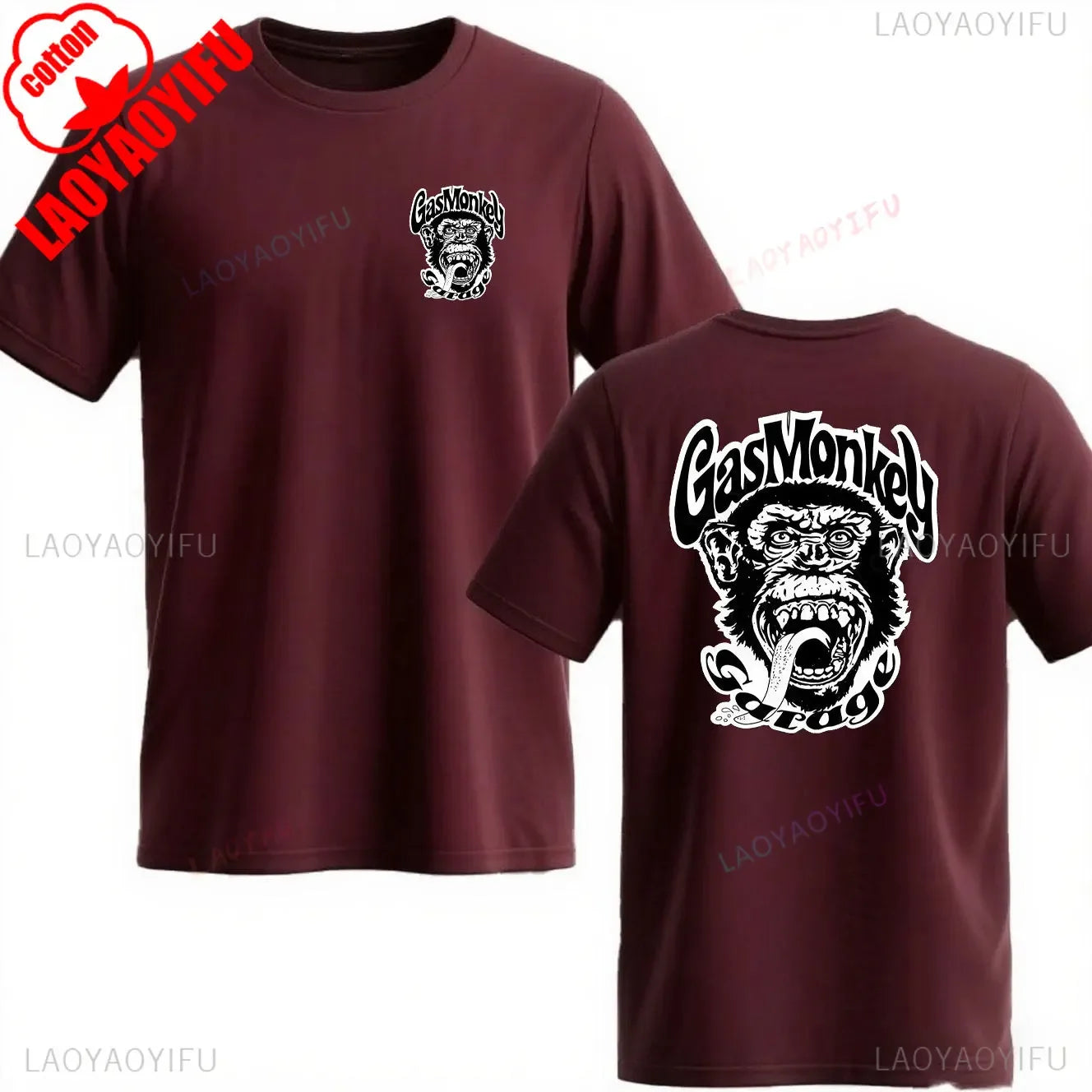 Trending Gas Monkeys Garage Print Short-sleev Hot Sale Vintage Fashion Men T Shirt Unique Classic Streetwear Harajuku Cotton Top