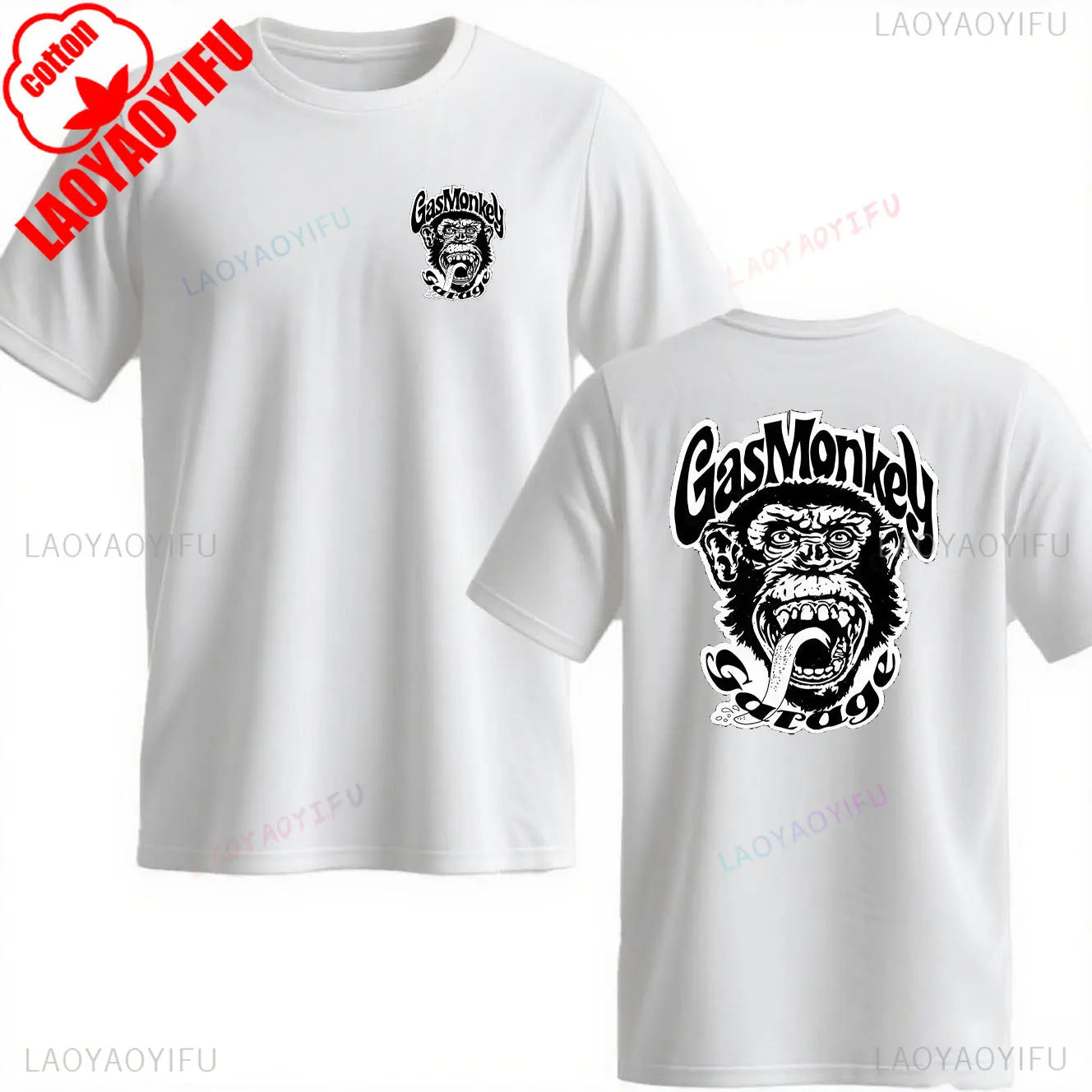 Trending Gas Monkeys Garage Print Short-sleev Hot Sale Vintage Fashion Men T Shirt Unique Classic Streetwear Harajuku Cotton Top
