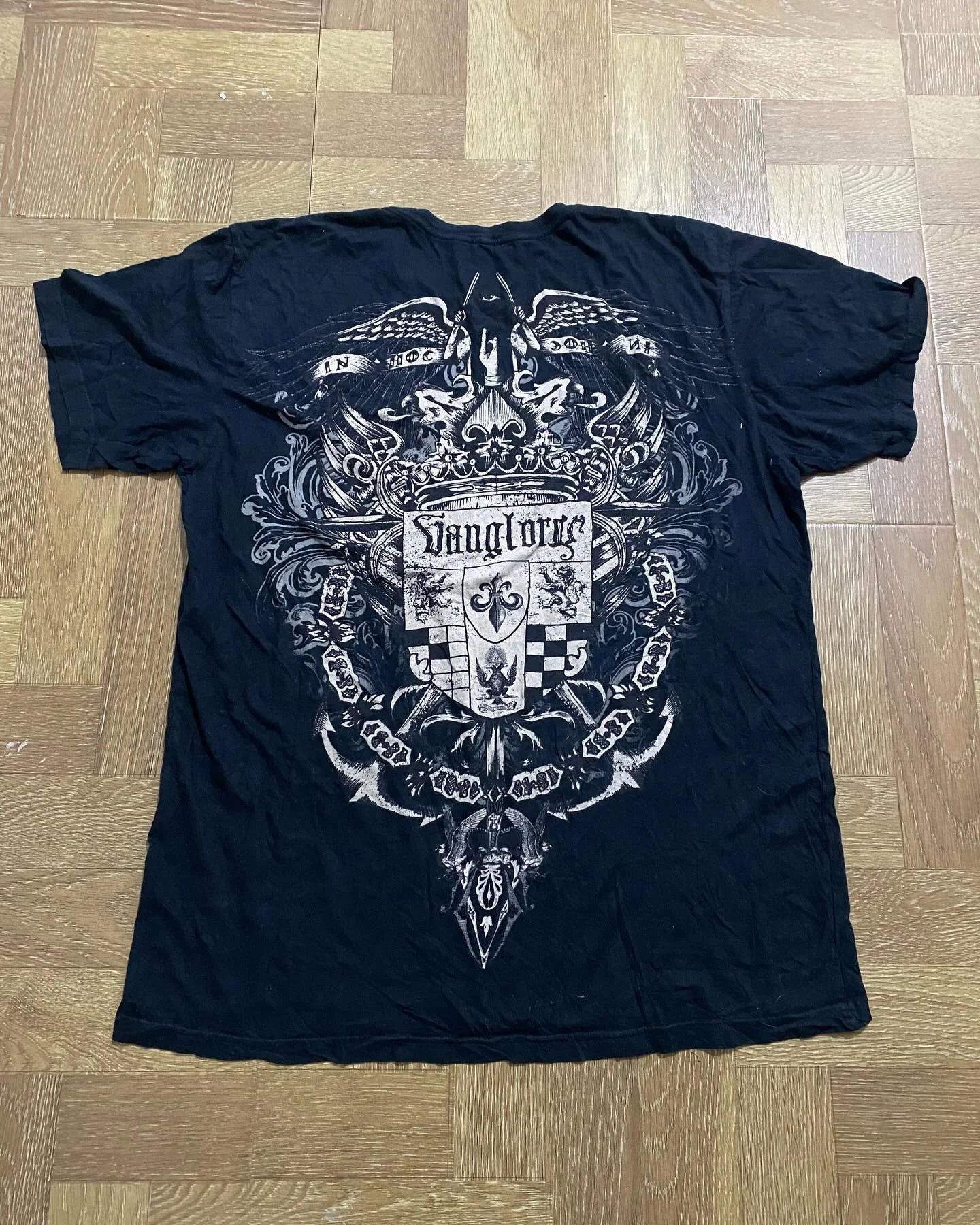 Street Style Southpole Mens Gothic Dark Theme Vintage Grunge Fashion Short Sleeves Oversized Print Comfort Baggy Fit Men Women