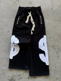 Hip-hop punk chic letter print women's trousers rock sexy Y2K Harajuku aesthetic American retro street loose versatile trousers